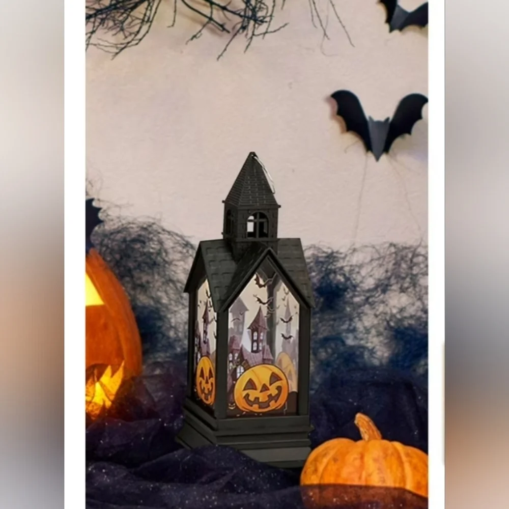 LED CASTLE LIGHT PUMPKIN DECRATIVE NWT